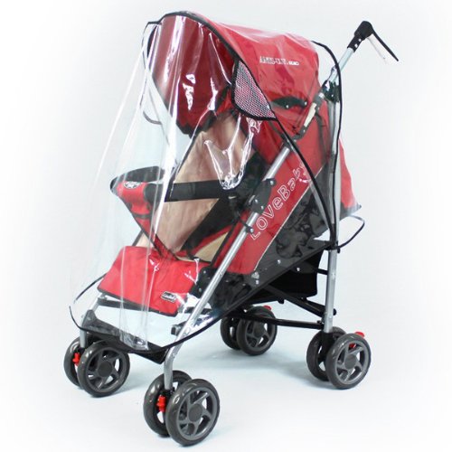3pcs Universal Baby Pushchair Stroller Pram Buggy Transparent Rainproof Covers Rain Shades