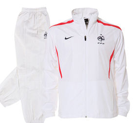 France Nike 2011-12 France Nike Woven Warmup Suit (White)