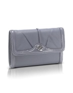 Ashley - Logo Calf Leather Medium Flap Wallet