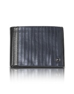 Francesco Biasia Business Glam - Blue Calf Leather Billfold Wallet