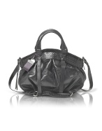 Jennifer - Studded Calf Leather Satchel Bag
