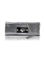 Francesco Biasia Sandrine - Metallic Calf Leather Clutch Bag