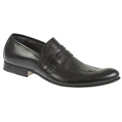 Male Heston Leather Upper Leather Lining Formal in Black