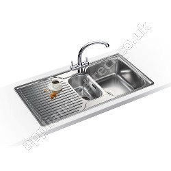 Franke Ariane One and a Half Bowl Left Hand Drainer Sink