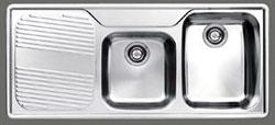 Franke ARX621RHD Ariane 1 1/2 bowl Sink with Drainer - Right Hand Drainer