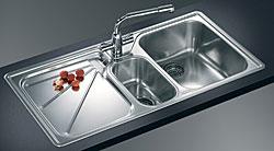 Franke ARX654RHD Ariane 1 1/2 bowl Sink with Drainer - Right Hand Drainer