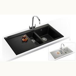 Franke MTG651100DPPWLHD Mythos One and a half Sink with Left Hand Drainer and Mythos MTG Tap
