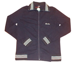 Peachskin zip contrast track jacket