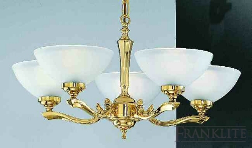 Paris Polished cast brass fitting with satin glass bowl