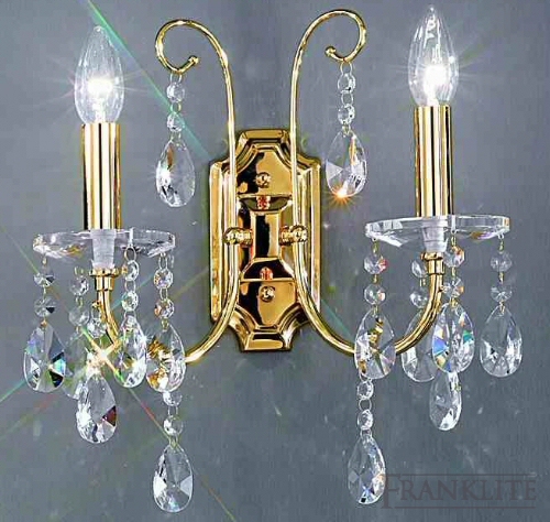 Passionata Delicate French gold finish fittings with crystal drops.
