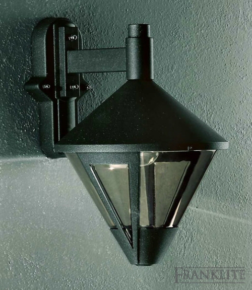 Triad Anthracite finish cast aluminium exterior fittings with a smoked polycarbonate lens.