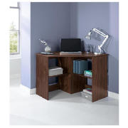 Corner Desk, Walnut Effect