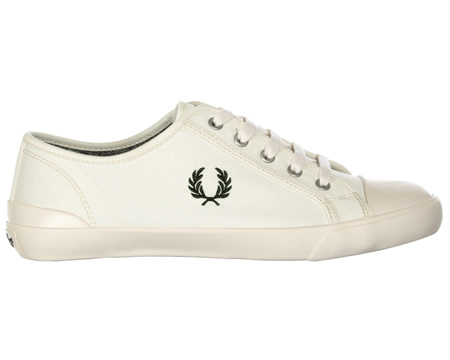 Fred Perry Beresford Ecru Canvas Trainers
