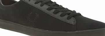Fred Perry Black Spencer Canvas Trainers