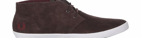 Fred Perry Byron Dark Chocolate Mid Suede Boots