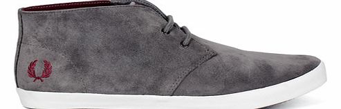 Fred Perry Byron Mid Grey Suede Chukka Boots