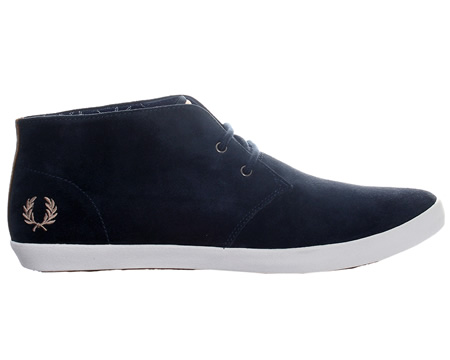 Fred Perry Byron Mid Suede Navy Chukka Boots