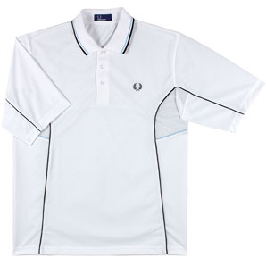 Fred Perry Classic Performance Polo Shirt- White- Medium