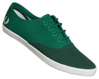 Fred Perry Coxson Green Canvas Trainer