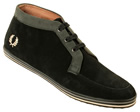 Fred Perry Drury Mid Black Suede Trainers