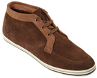 Fred Perry Drury Mid Brown Suede Trainers