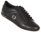 Earl Black Leather Trainers
