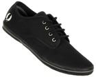 Fred Perry Foxx Twill Black Canvas Trainers