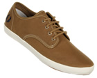Fred Perry Foxx Twill Brown Canvas Trainers