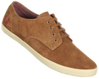 Fred Perry Foxx Twill Brown Suede Trainers