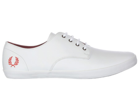Fred Perry Foxx White Leather Trainers