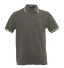 Graphite Grey Twin Tipped Polo Shirt
