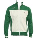 Green and Cream Full Zip Tracksuit Top