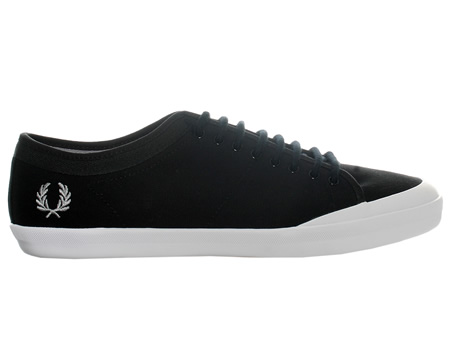Fred Perry Hellier Canvas Black Trainers