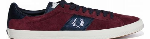 Fred Perry Howells 82 Burgundy/Navy Suede