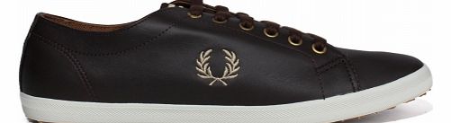 Fred Perry Kingston Brown Leather Trainers