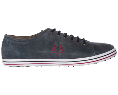 Fred Perry Kingston Charcoal Suede Trainers
