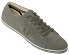 Fred Perry Kingston Grey/White Suede Trainers