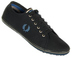 Fred Perry Kingston Twill Tipped Black Canvas