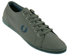 Fred Perry Kingston Twill Tipped Grey Canvas