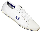 Fred Perry Kingston White/Cobalt Mesh Trainers