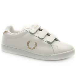 Fred Perry Male Cupsole Leather Upper Fashion Trainers in White