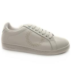 Fred Perry Male Laser Laurel Leather Upper Fashion Trainers in White