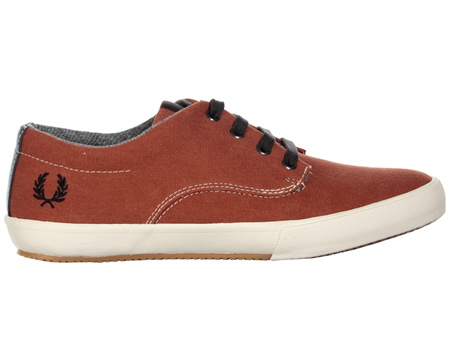 Fred Perry Morris Paprika Canvas Trainers