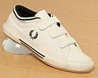 Fred Perry Off White Canvas Tipped Cuff Plimsoll
