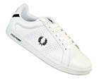Fred Perry Parkside White/Navy Leather Trainers