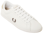 Penner White/Brown Leather Trainers