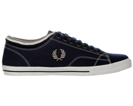 Fred Perry Reprise Canvas Carbon Blue Trainers
