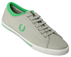 Fred Perry Reprise Cuff Grey/White Leather