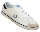 Fred Perry Shuffle White/Blue Leather Tennis