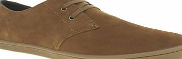 Fred Perry Tan Byron Low Suede Trainers